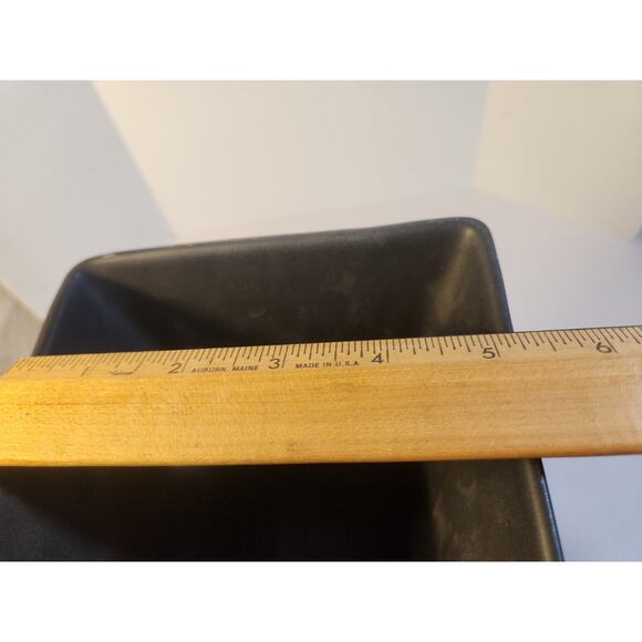 Halloween Pottery Matte Black Mid Century Modern Vase 9" - Picture 6 of 7